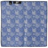 Navy Floral Pocket Square - Cufflinks.com - Flyclothing LLC