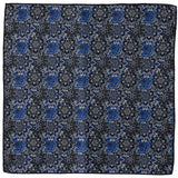 Navy Floral Pocket Square - Cufflinks.com - Flyclothing LLC