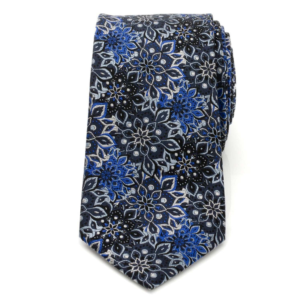 Kaleido Floral Navy Men's Tie - Cufflinks.com - Flyclothing LLC