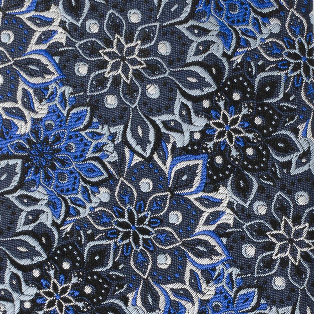 Kaleido Floral Navy Men's Tie - Cufflinks.com - Flyclothing LLC