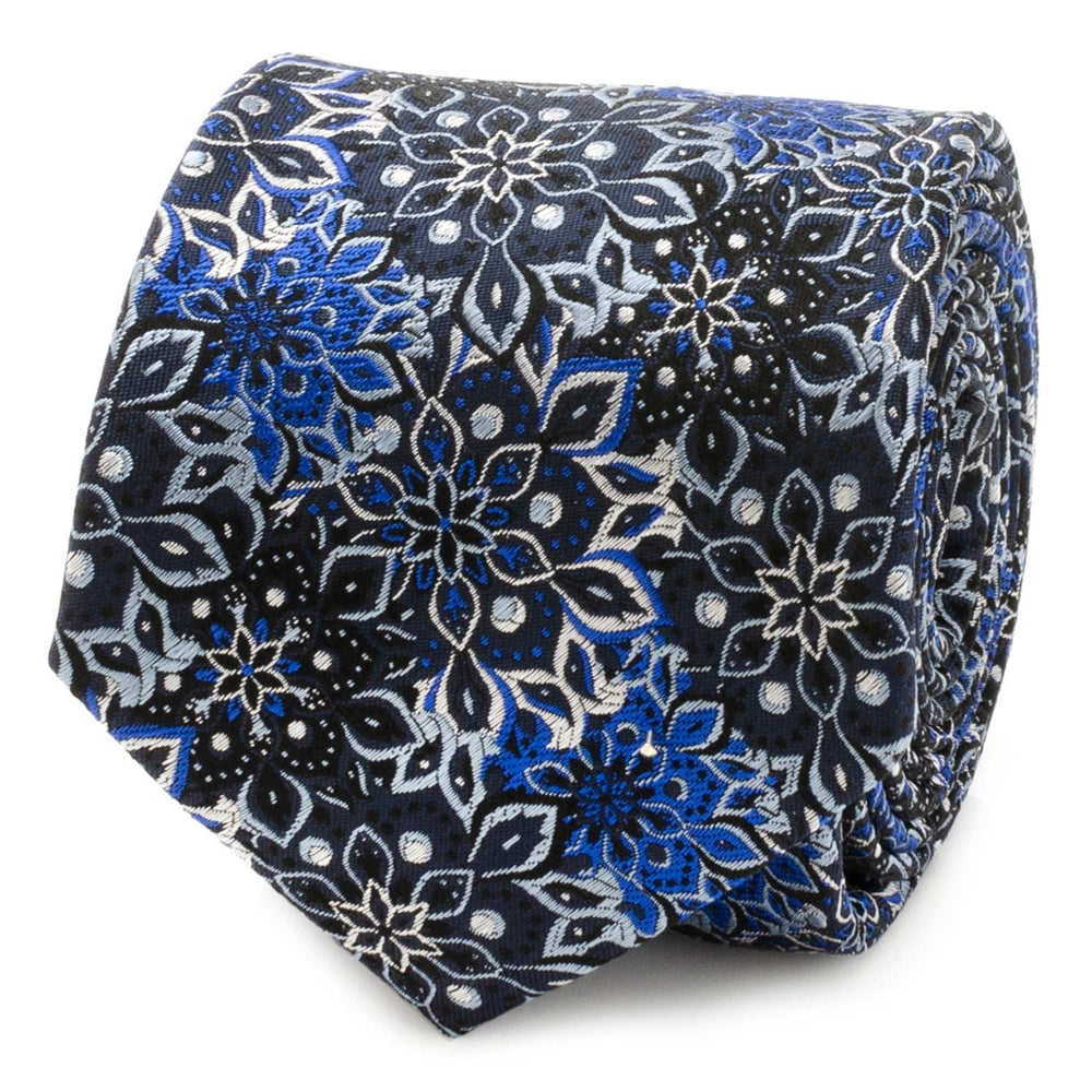 Kaleido Floral Navy Men's Tie - Cufflinks.com - Flyclothing LLC