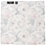 Painted Floral Gray Pocket Square - Cufflinks.com - Flyclothing LLC