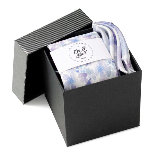 Watercolor Lavender Tie and Pocket Square Gift Set - Cufflinks.com - Flyclothing LLC
