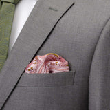 Floral Blush Paisley Pocket Square - Cufflinks.com - Flyclothing LLC