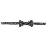 Kaleido Floral Charcoal Men's Bow Tie - Cufflinks.com - Flyclothing LLC