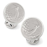Golf Fore Silver Cufflinks - Cufflinks.com - Flyclothing LLC