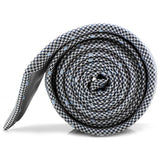 Dotted Herringbone Gray Silk Tie - Cufflinks.com - Flyclothing LLC
