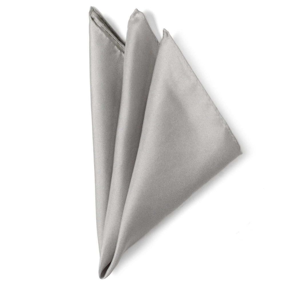 Gray Silk Pocket Square - Cufflinks.com - Flyclothing LLC