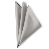 Gray Silk Pocket Square - Cufflinks.com - Flyclothing LLC