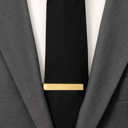 Wedding Party Gold Engravable Tie Bar - Cufflinks.com - Flyclothing LLC