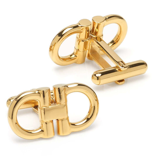 Horse Bit Gold Stainless Steel Cufflinks - Cufflinks.com - Flyclothing LLC