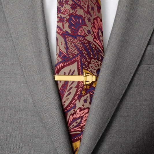 Horse Bit Gold Stainless Steel Tie Bar - Cufflinks.com - Flyclothing LLC