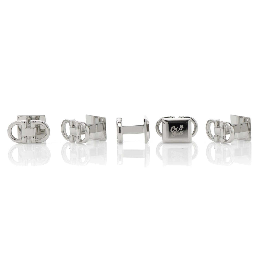 Horse Bit Stainless Steel 5-Studs - Cufflinks.com - Flyclothing LLC