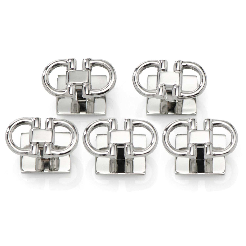 Horse Bit Stainless Steel 5-Studs - Cufflinks.com - Flyclothing LLC