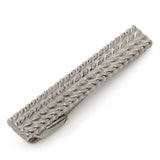 Antique Silver Herringbone Tie Clip - Cufflinks.com - Flyclothing LLC
