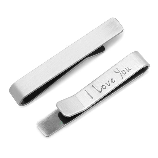 I Love You Hidden Message Tie Bar - Cufflinks.com - Flyclothing LLC