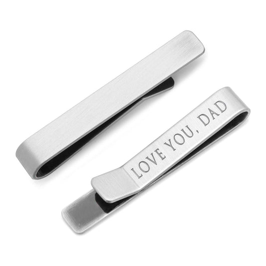 Love You, Dad Hidden Message Tie Bar - Cufflinks.com - Flyclothing LLC