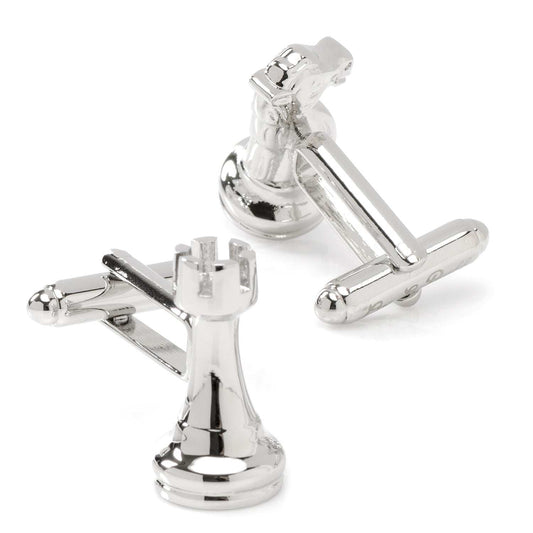 Knight and Rook Chess Piece Cufflinks - Cufflinks.com - Flyclothing LLC