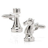 Knight and Rook Chess Piece Cufflinks - Cufflinks.com - Flyclothing LLC