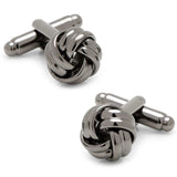 Gunmetal Knot Cufflinks - Cufflinks.com - Flyclothing LLC