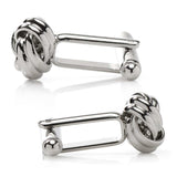 Silver Knot Cufflinks - Cufflinks.com - Flyclothing LLC