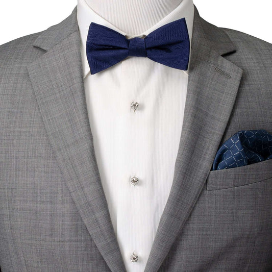 Silver Knot 5-Stud Set - Cufflinks.com - Flyclothing LLC