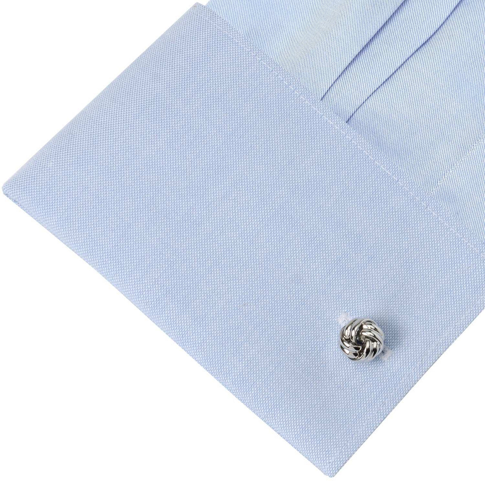Silver Knot 5-Stud Set - Cufflinks.com - Flyclothing LLC