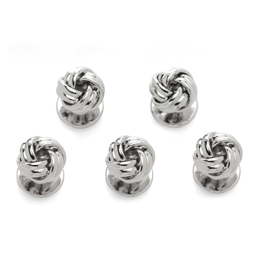 Silver Knot 5-Studs - Cufflinks.com - Flyclothing LLC