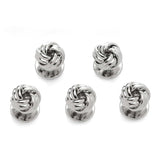 Silver Knot 5-Studs - Cufflinks.com - Flyclothing LLC