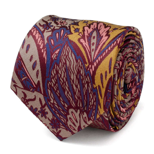 Multi Brown Patterned Men's Tie - Cufflinks.com - Flyclothing LLC