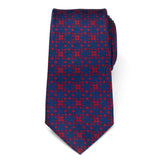 Navy/Red Patterned Men's Tie - Cufflinks.com - Flyclothing LLC