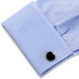 Silver and Onyx 5-Stud Set - Cufflinks.com - Flyclothing LLC