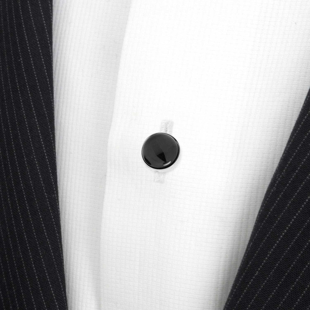 Silver and Onyx 5-Studs - Cufflinks.com - Flyclothing LLC