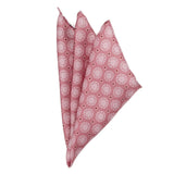 Dusty Blush Floral Motif Pocket Square - Cufflinks.com - Flyclothing LLC