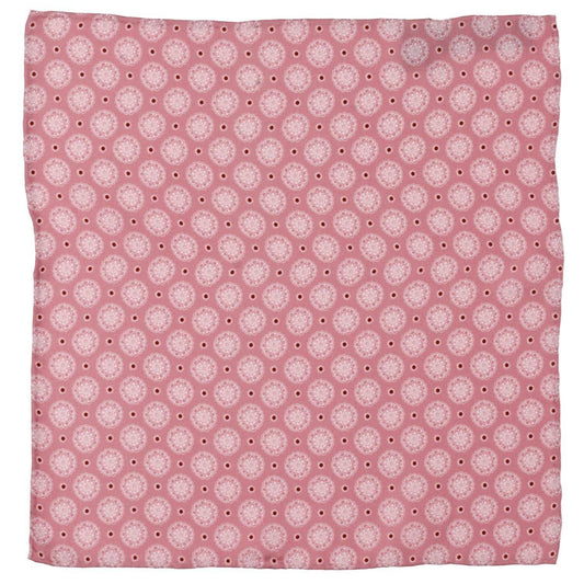 Dusty Blush Floral Motif Pocket Square - Cufflinks.com - Flyclothing LLC
