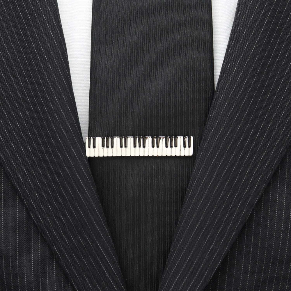 Piano Keys Tie Clip - Cufflinks.com - Flyclothing LLC