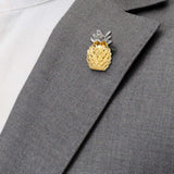 Pineapple 3D Lapel Pin - Cufflinks.com - Flyclothing LLC