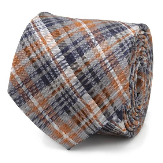 Gray Plaid Men's Tie - Cufflinks.com - Flyclothing LLC
