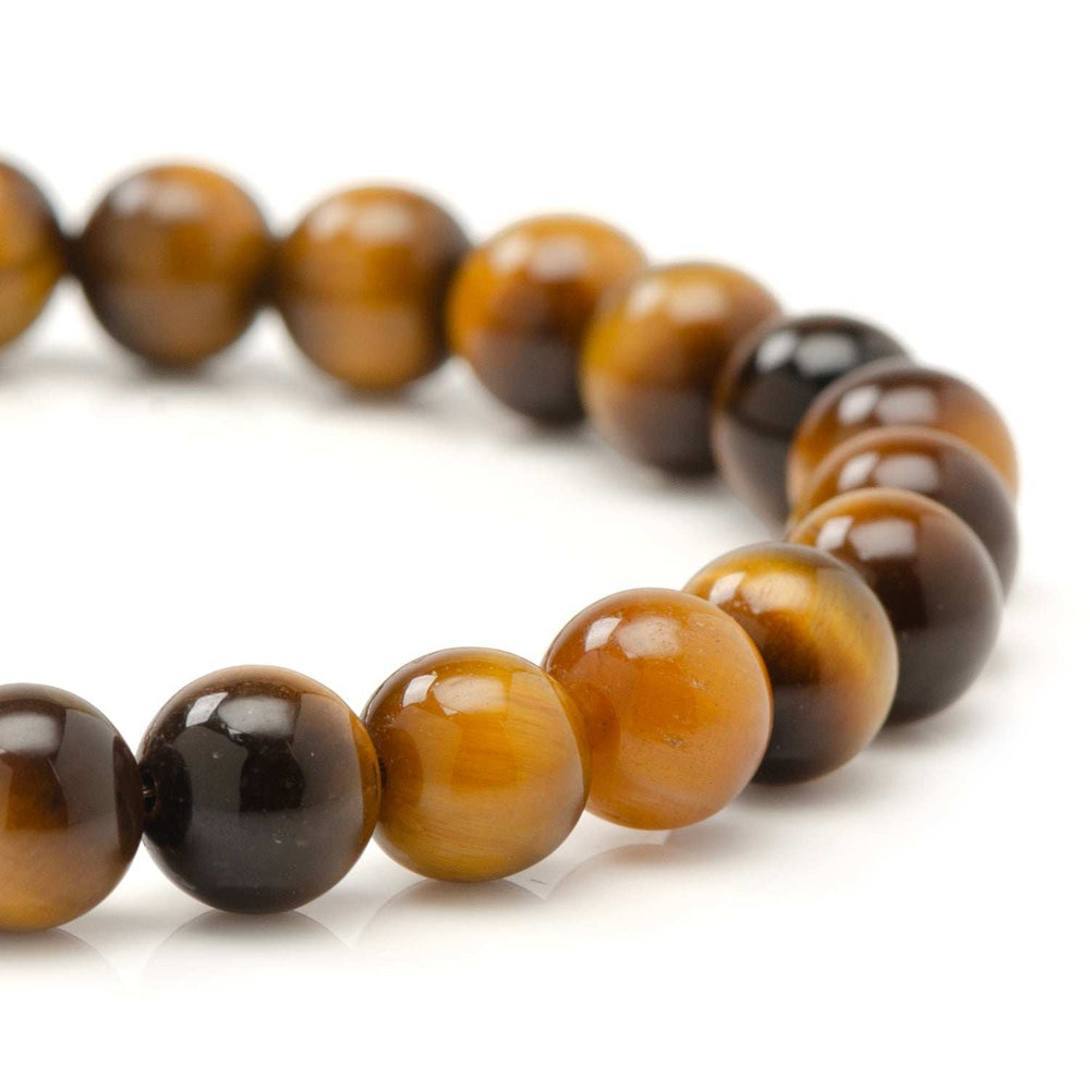 Tigers Eye Beaded Bracelet with Magnetic Closure - Cufflinks.com - Flyclothing LLC