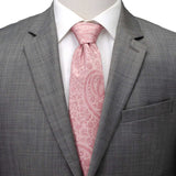 Blush Paisley Men's Tie - Cufflinks.com - Flyclothing LLC