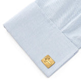 Radiant Cross Gold Sterling Silver Cufflinks - Cufflinks.com - Flyclothing LLC