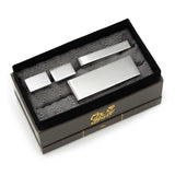 Engravable Rectangle Infinity 3-Piece Gift Set - Cufflinks.com - Flyclothing LLC