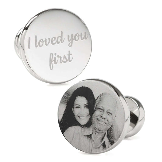 I Loved You First Custom Photo Cufflinks - Cufflinks.com - Flyclothing LLC