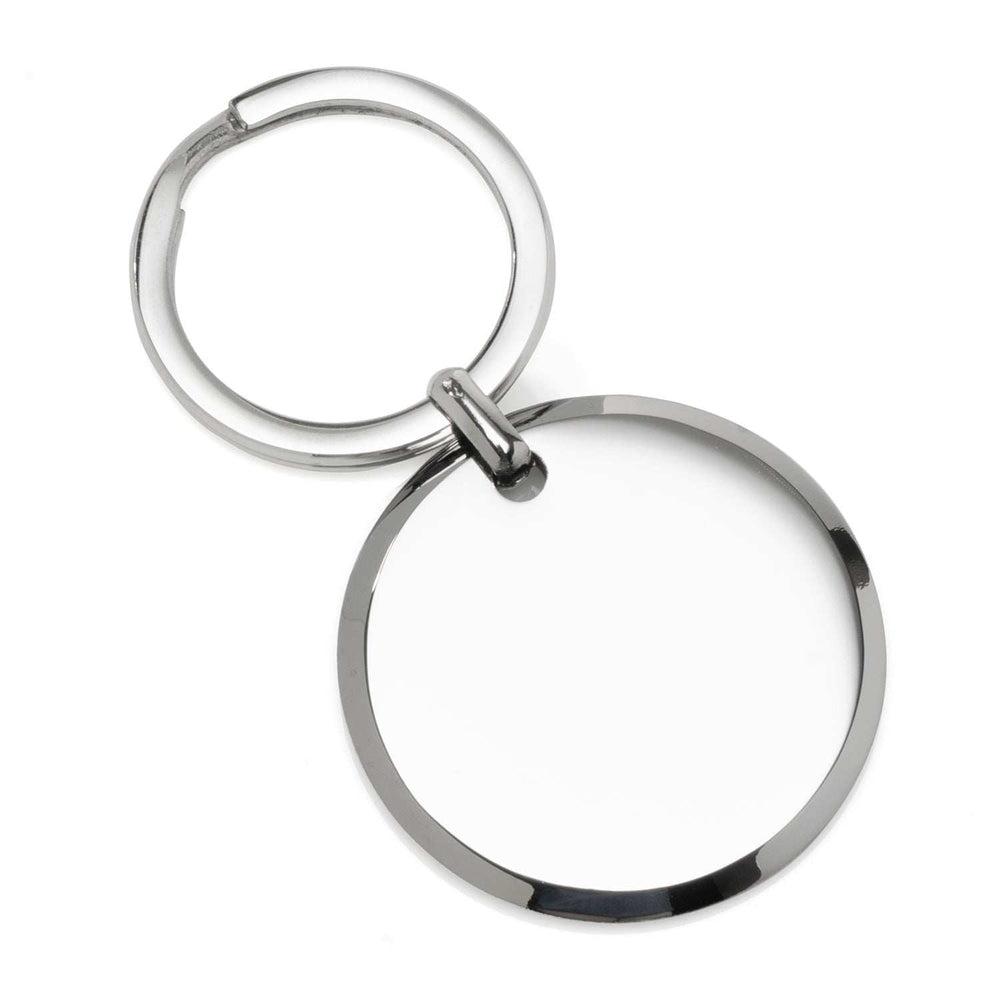Round Engravable Stainless Steel Key Chain - Cufflinks.com - Flyclothing LLC