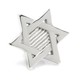 Star of David Stainless Steel Lapel Pin