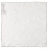 Soft Floral Gray Silk Men's Pocket Square