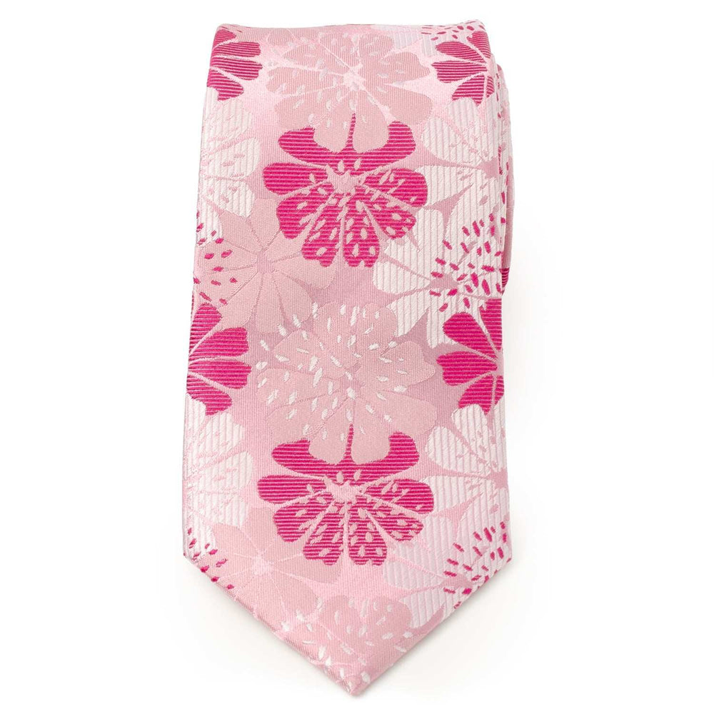 Pink Floral Men's Tie - Cufflinks.com - Flyclothing LLC