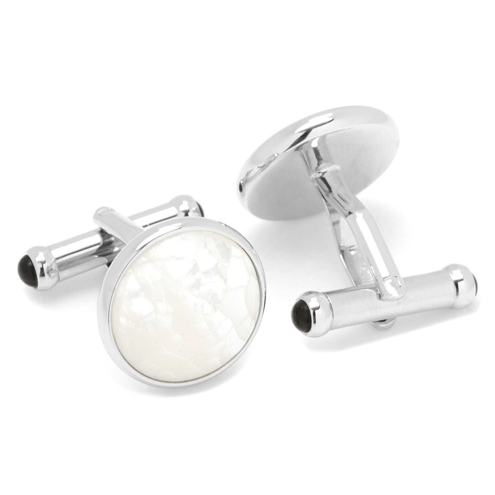 Sterling Mosaic Mother of Pearl Cufflinks - Cufflinks.com - Flyclothing LLC