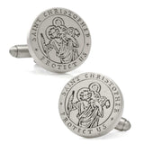 St. Christopher Amulet Cufflinks - Cufflinks.com - Flyclothing LLC