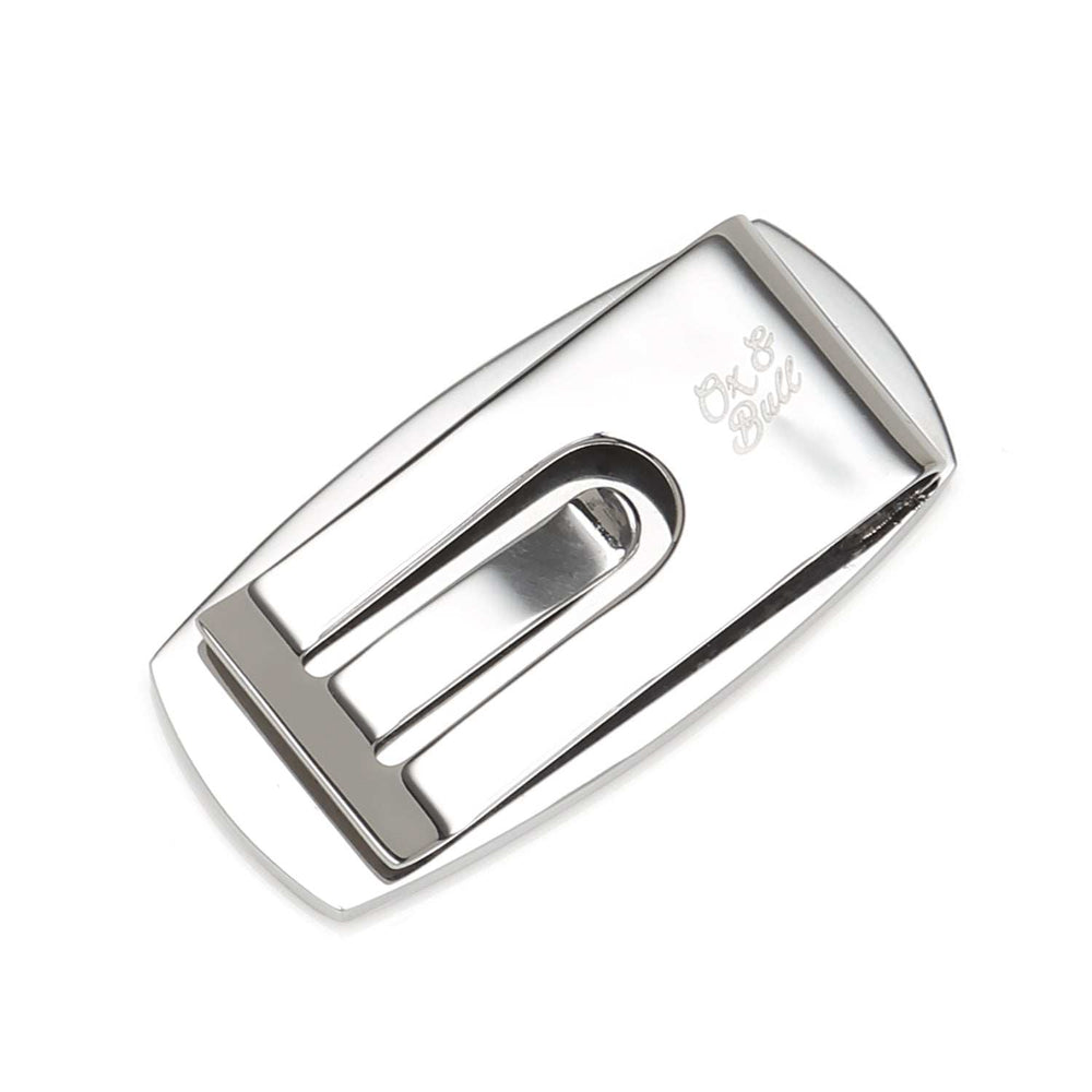 Stainless Steel Inlaid Black Carbon Fiber Money Clip - Cufflinks.com - Flyclothing LLC